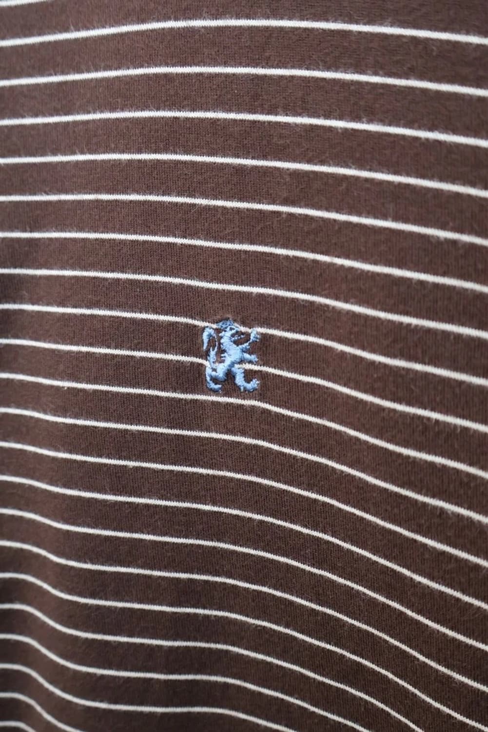 R.Newbold Stripe Henley T Shirt Brown 상품이미지8