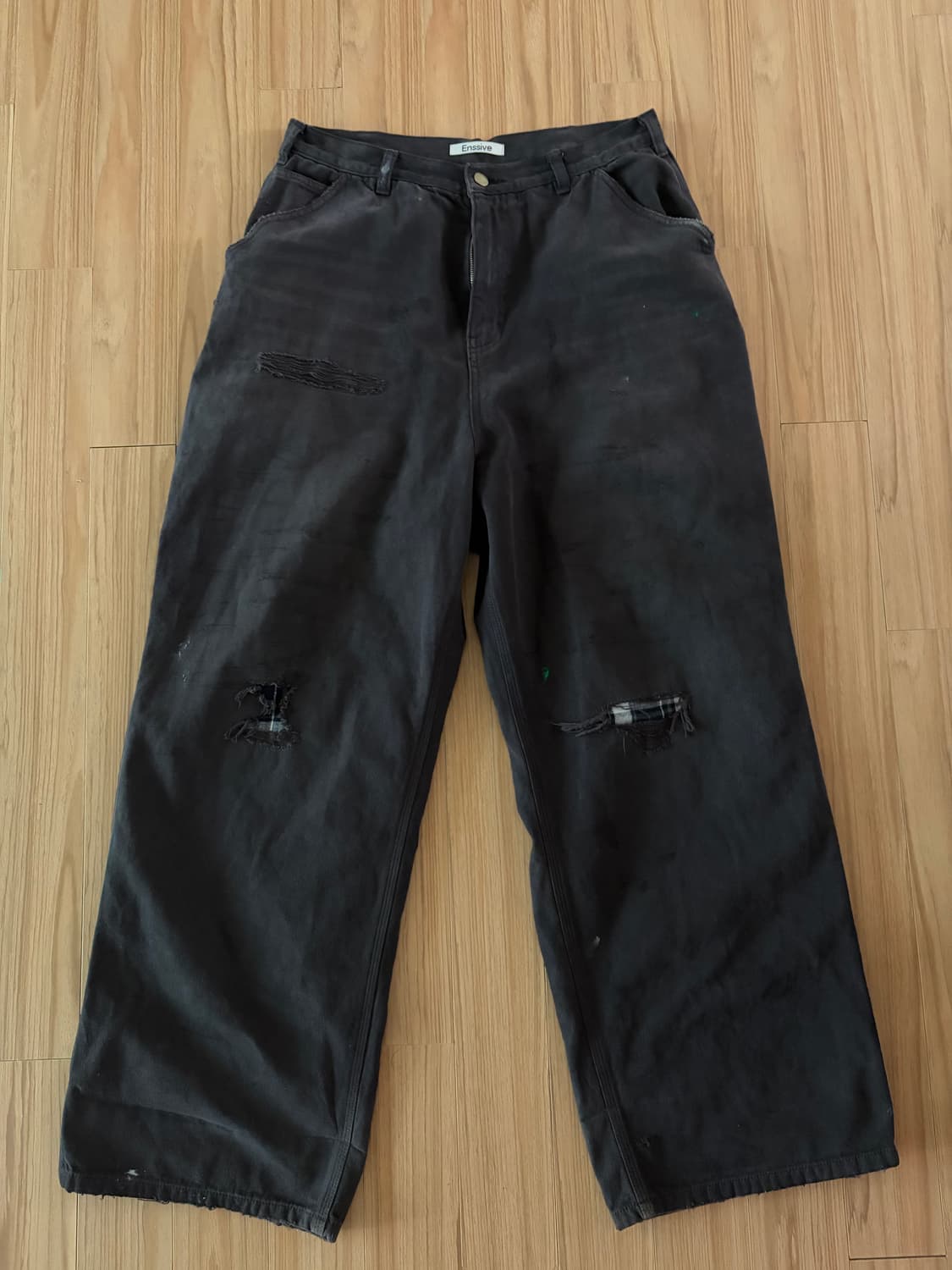 enssive VTG check mate pants BK 1size 상품이미지3