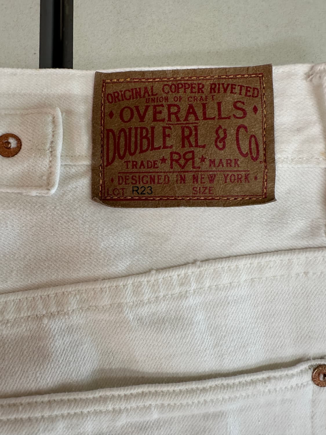 rrl 리미티드 빈파포 화이트 31x30 상품이미지4