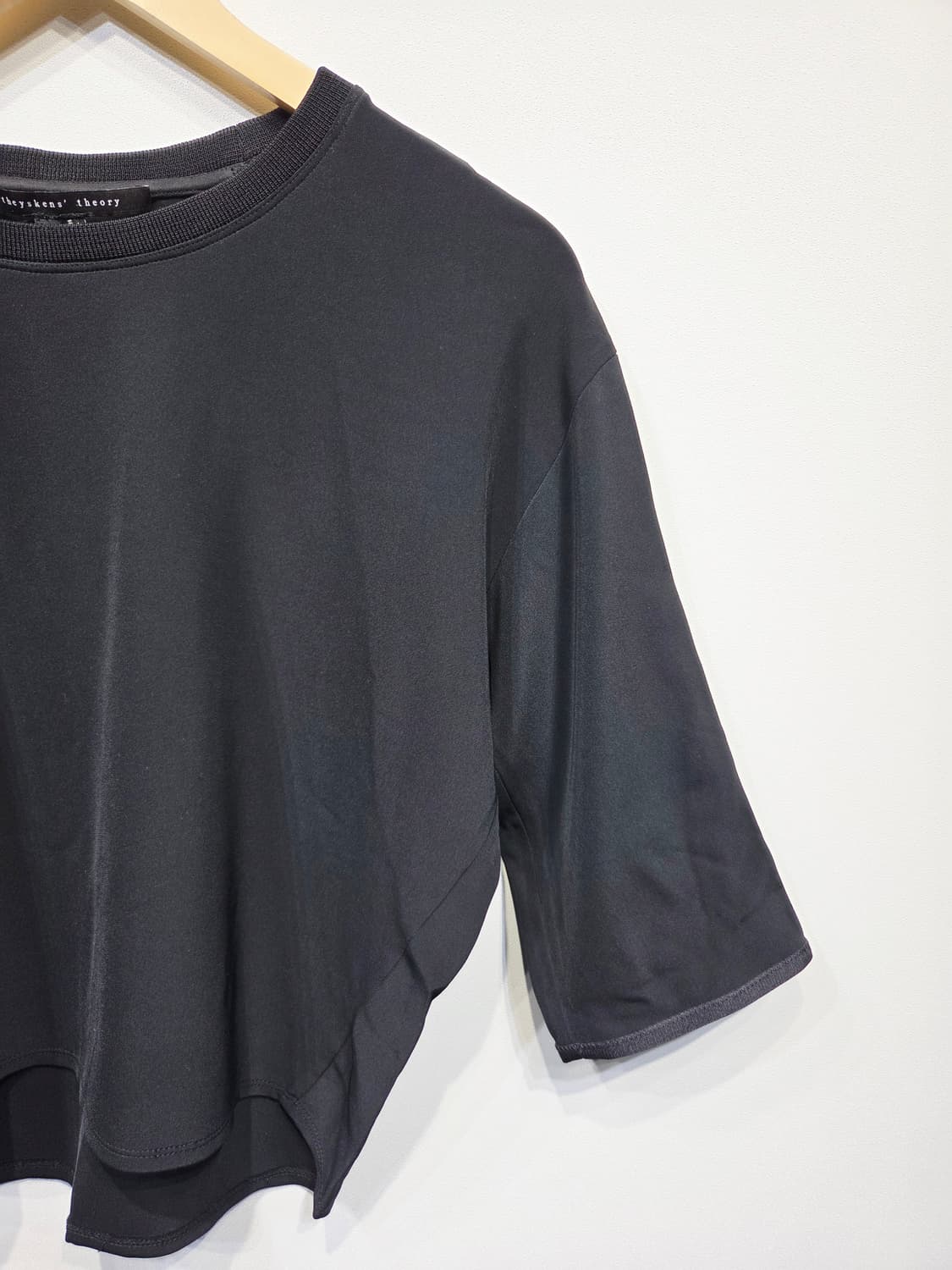 theyskens' theory. 여자 크롭 오버핏 반팔_S 상품이미지3