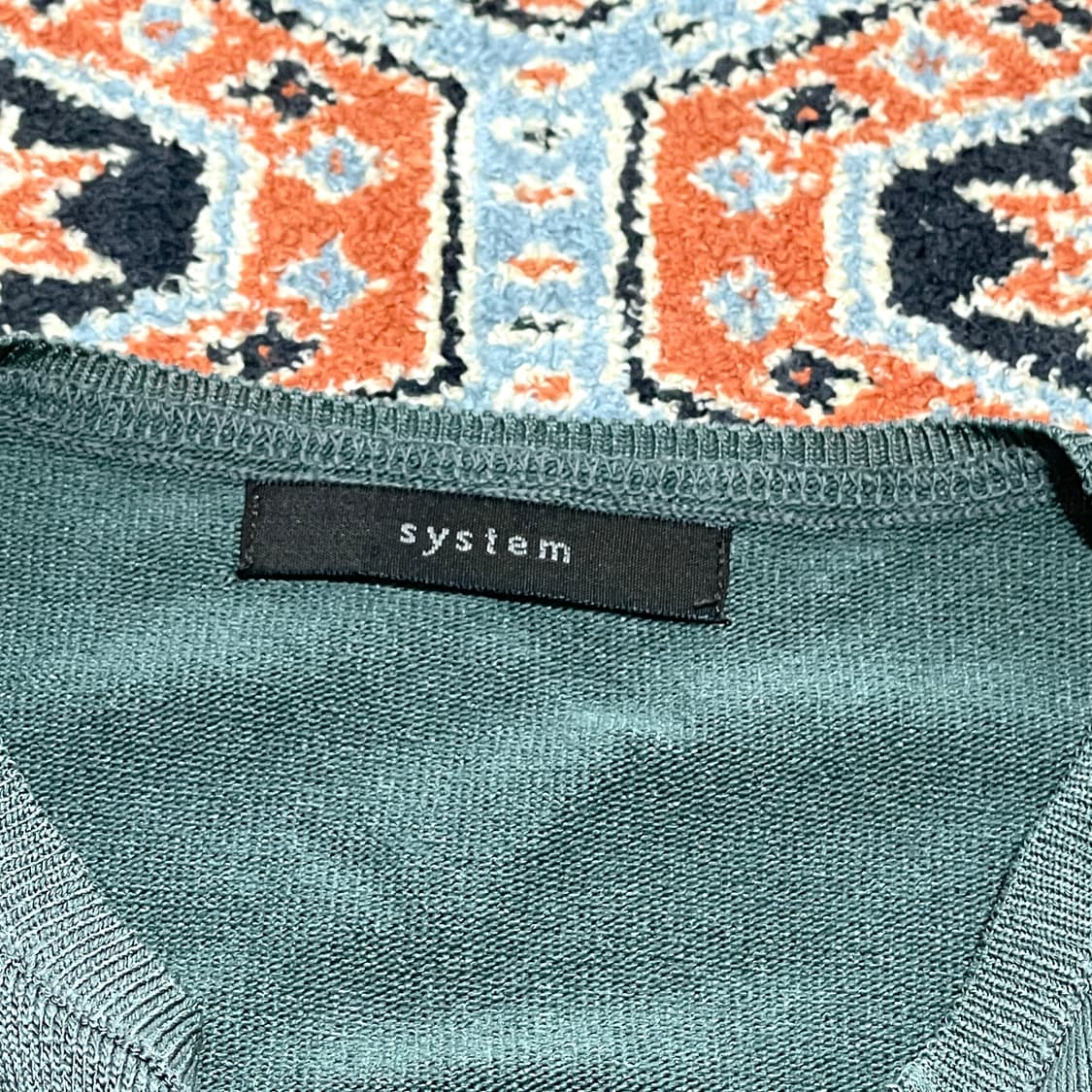 시스템 그레이카키 니트 가디건 여성90 상품이미지4