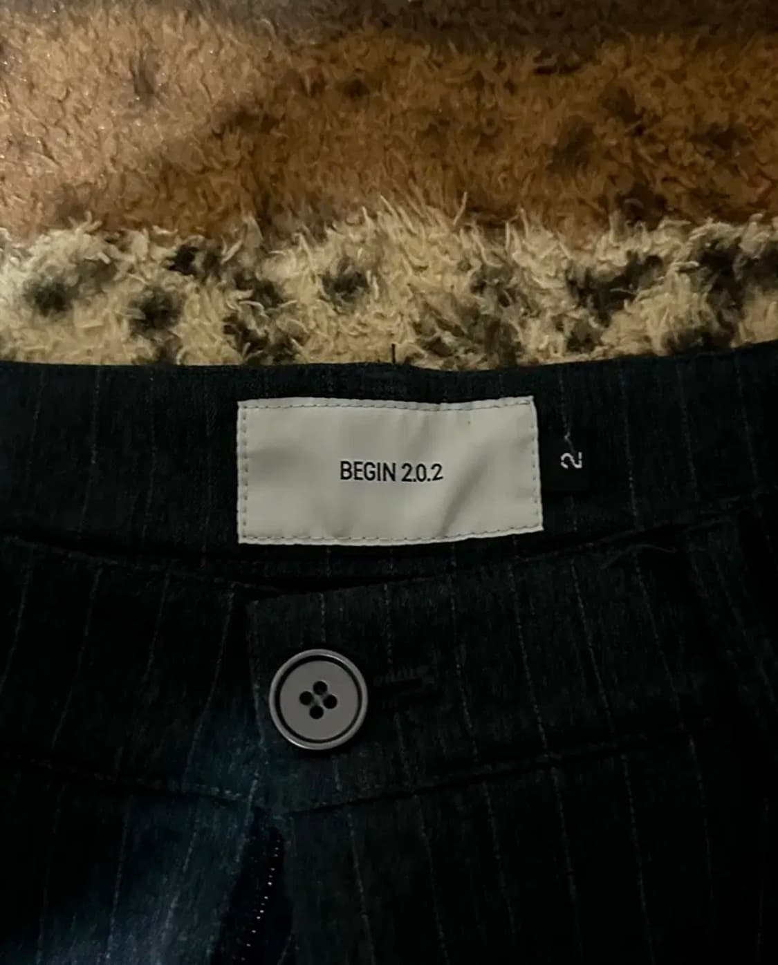 비긴202 록 링크 팬츠 차콜 스트라이프 상품이미지5