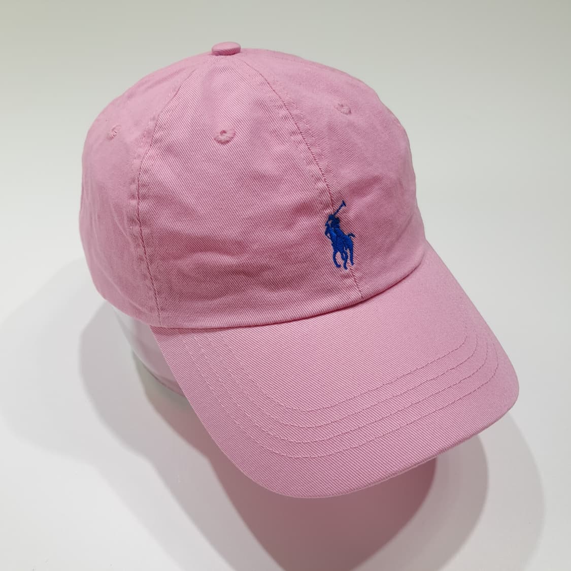CL680 폴로 코튼 블루포니자수 핑크 볼캡 모자 상품이미지2
