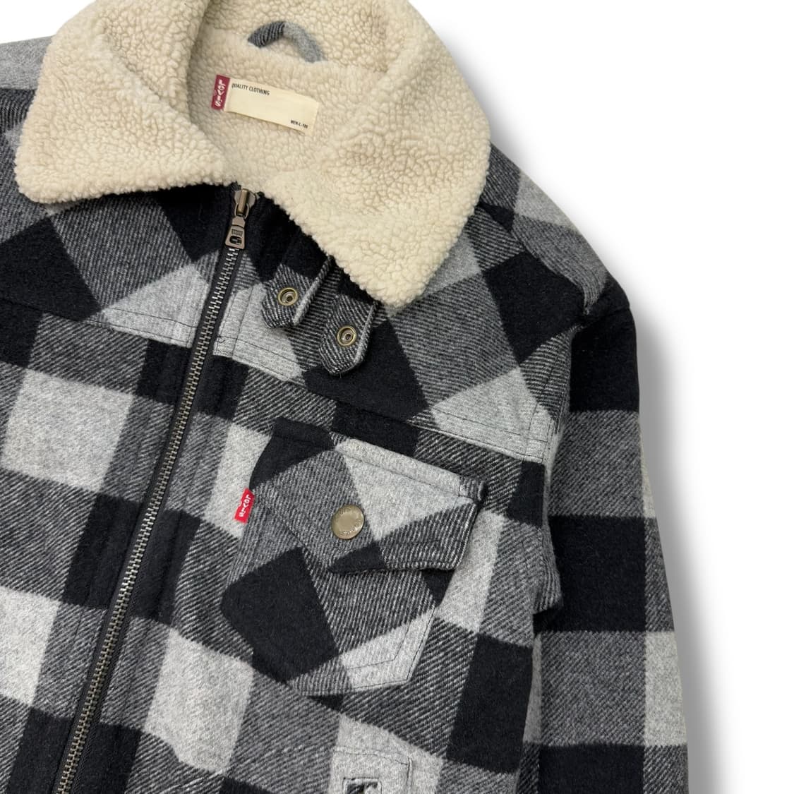 리바이스 체크 셰르파 자켓 r1822  상품이미지6