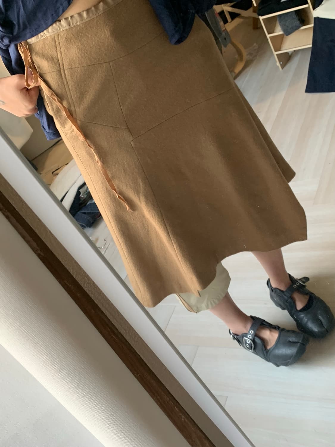 [TSUMORI CHISATO] cutting wool skirt 상품이미지4