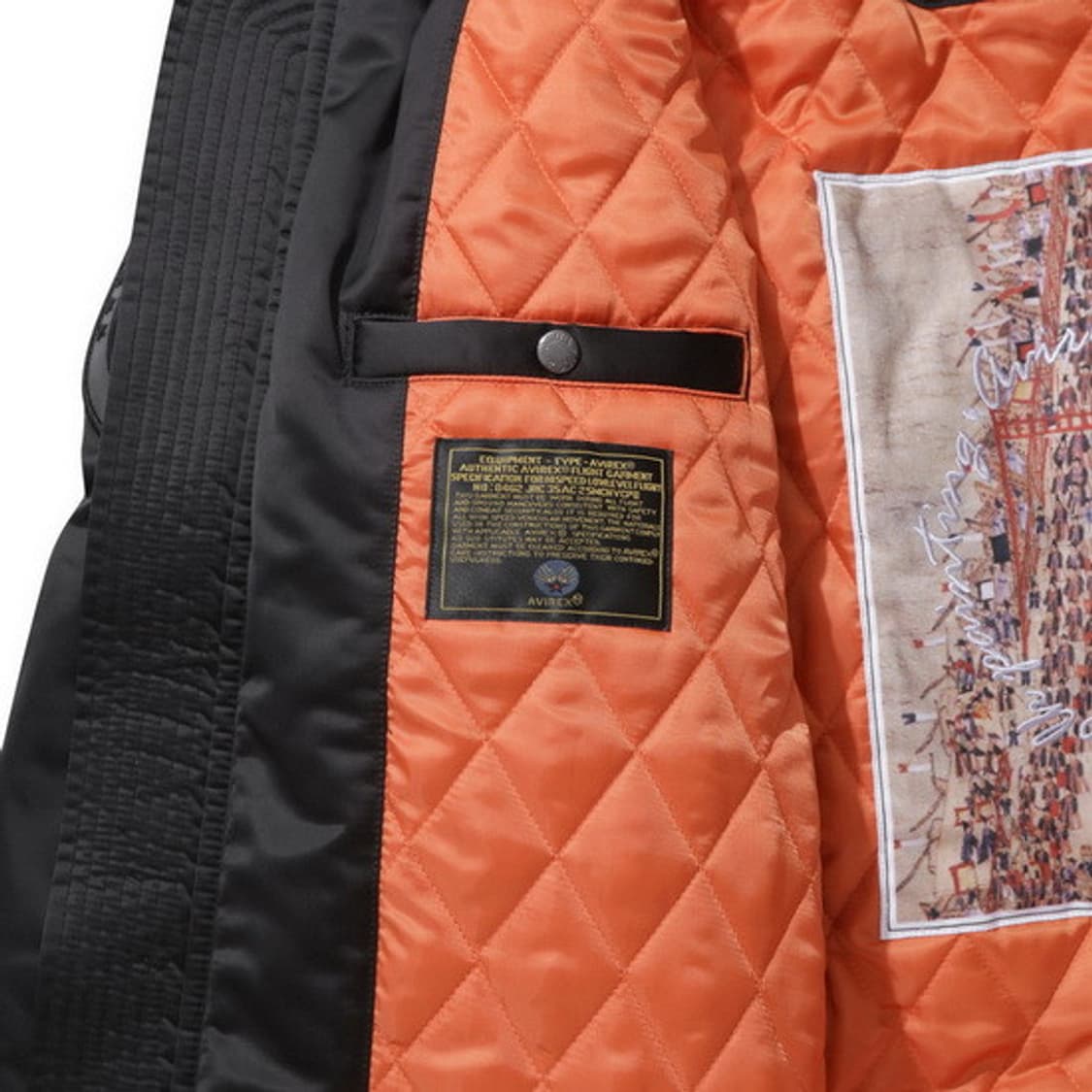 커스텀멜로우x아비렉스 ma-1 플라이트 자켓 점퍼 상품이미지8