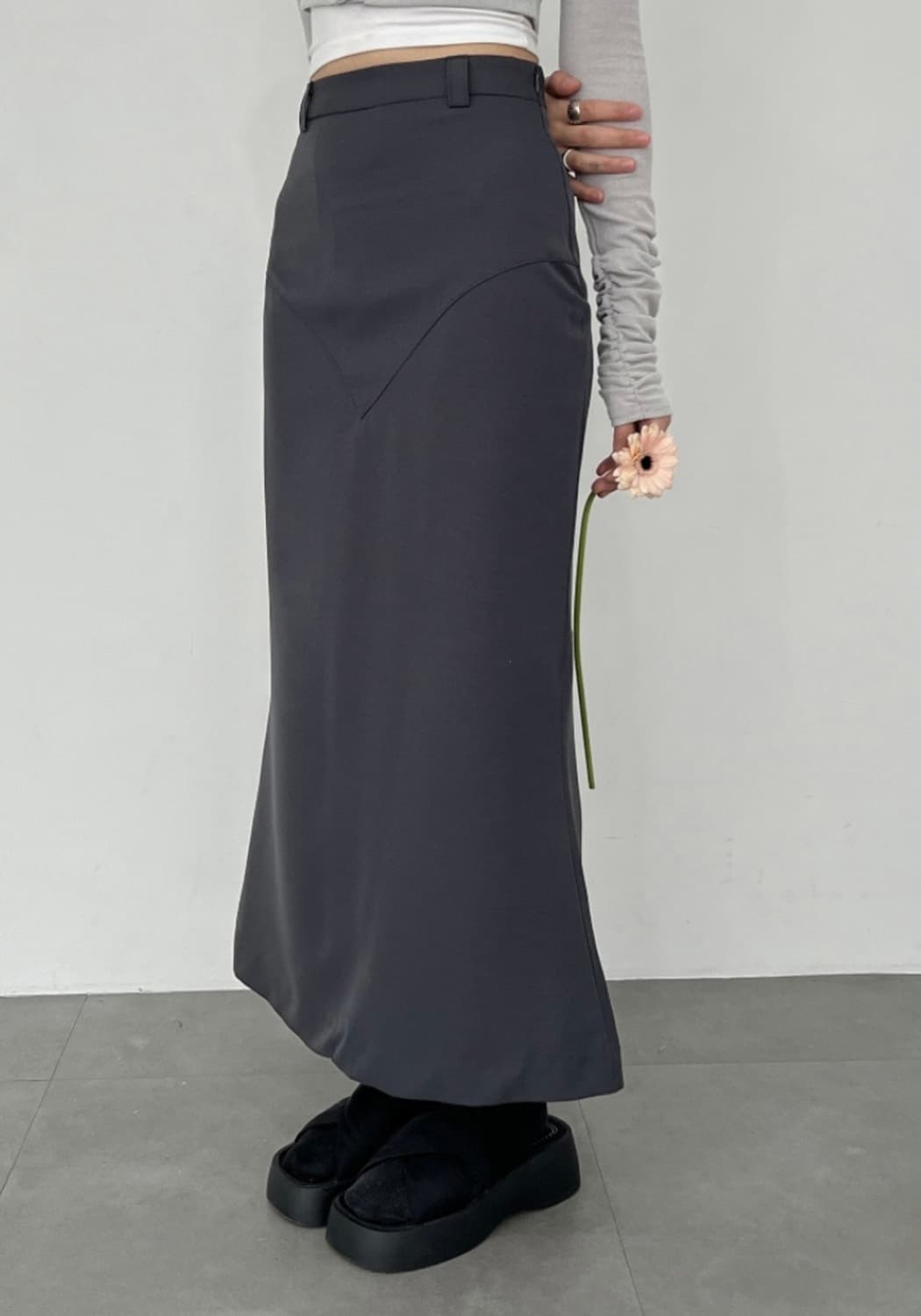 머메이드 핏 슬림 스커트 상품이미지2