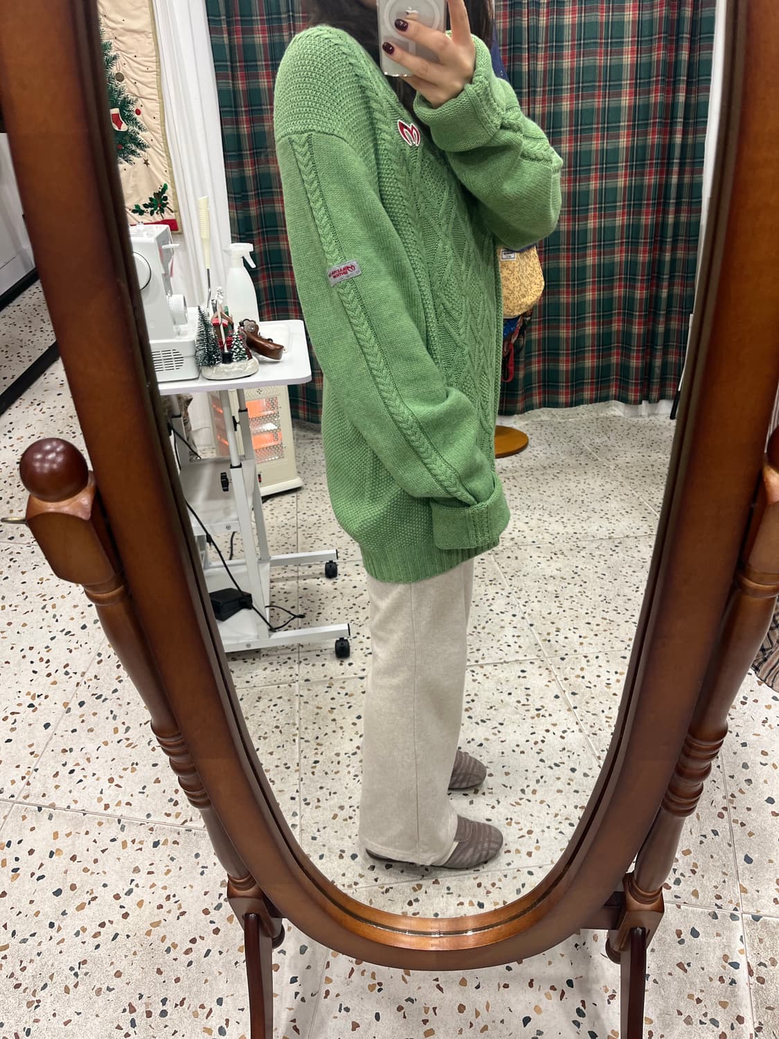 마스터바니 에디션 케이블니트 그린 상품이미지6