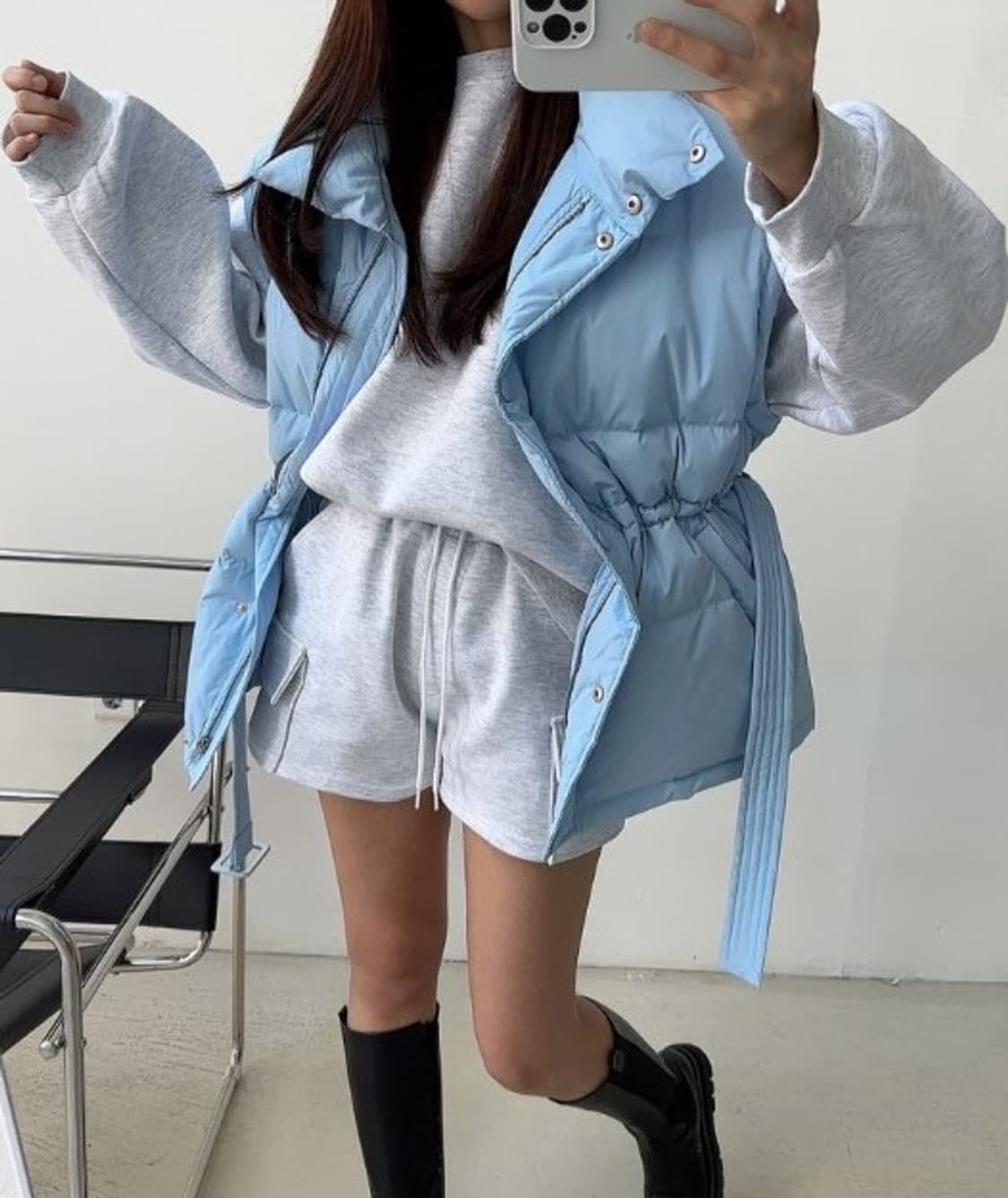 벨티드 패딩 베스트 (새상품) 상품이미지2