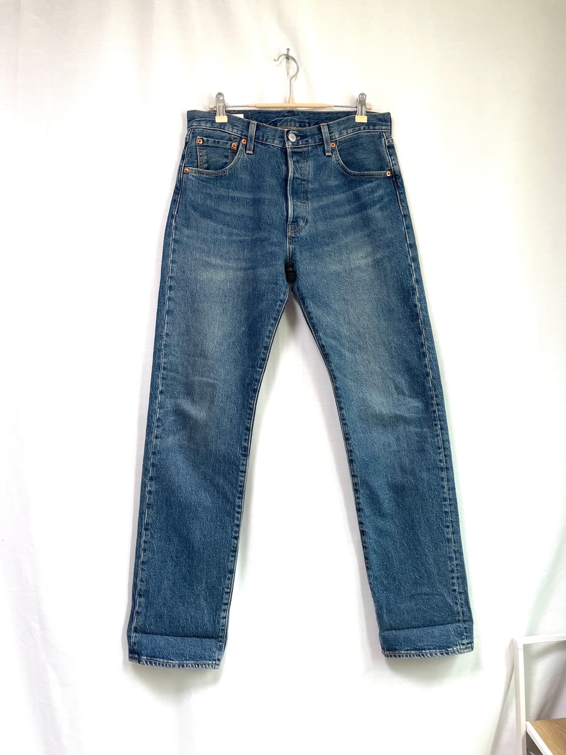 리바이스 프리미엄 501 93 빅E 일자핏 스판 데님팬츠 30 상품이미지2