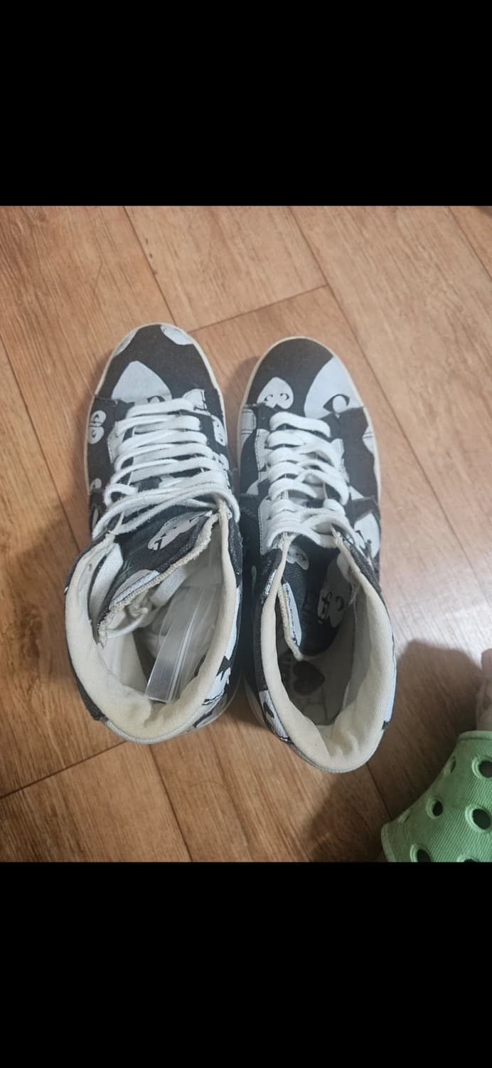 꼼데가르송 컨버스 콜라보 하이탑 스니커즈 250 상품이미지3