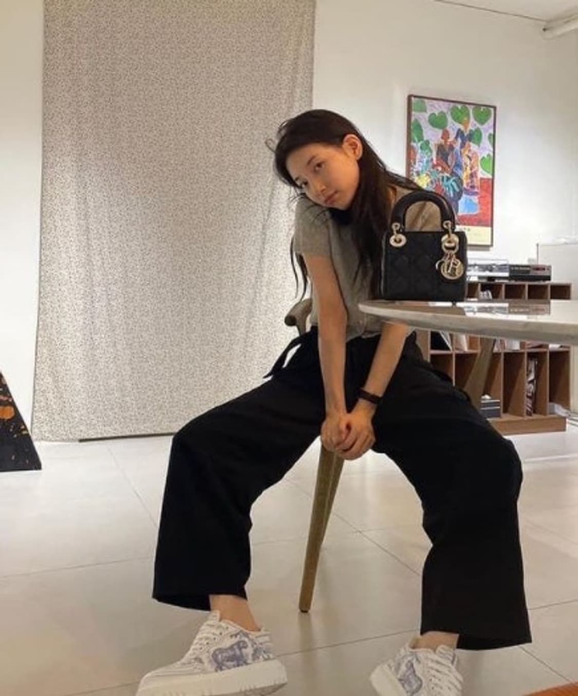 디올 어딕트 스니커즈 37.5 풀박스 수지 신발 상품이미지9