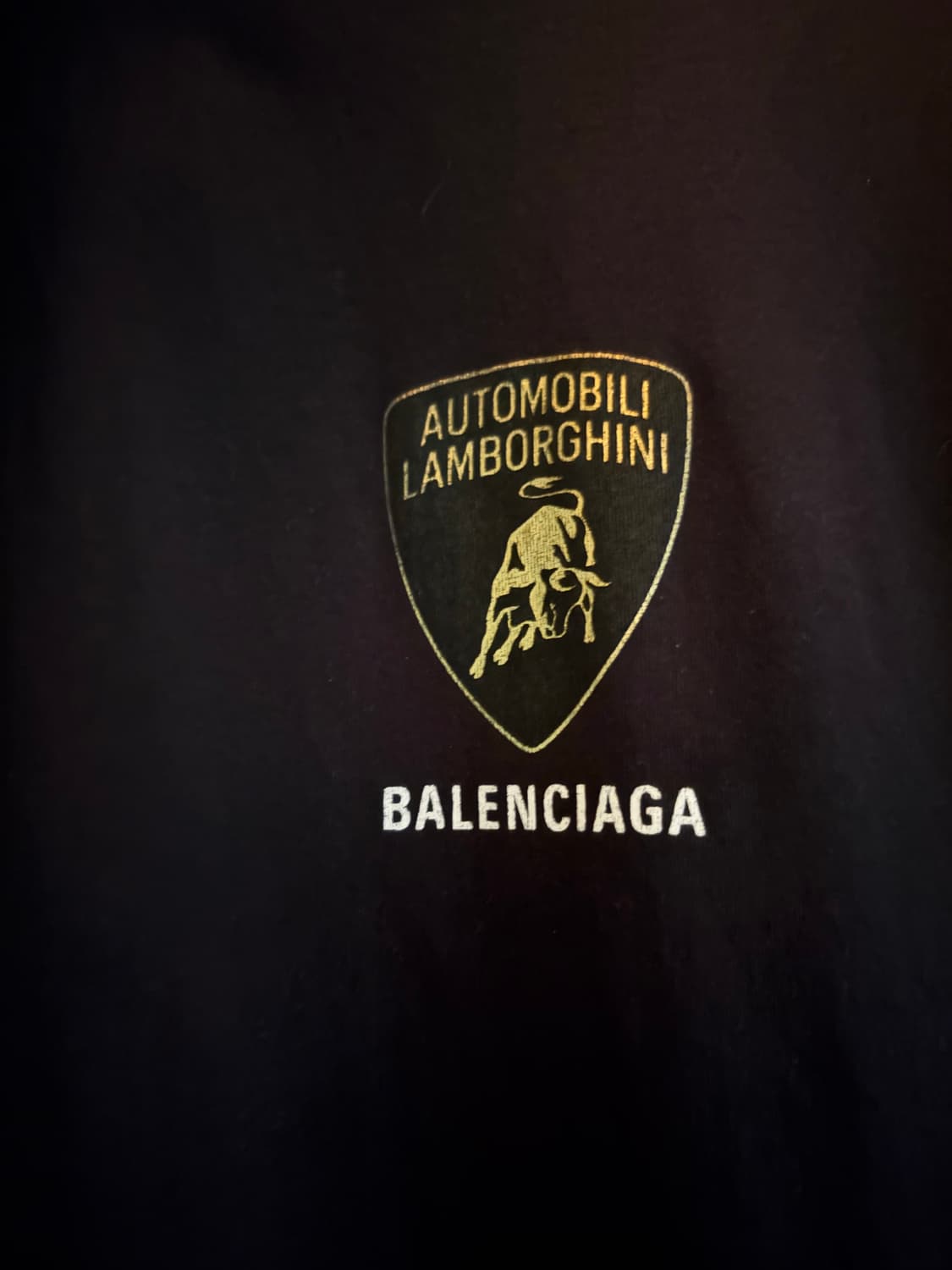 발렌시아가 람보르기니 콜라보 티셔츠 블랙 상품이미지3
