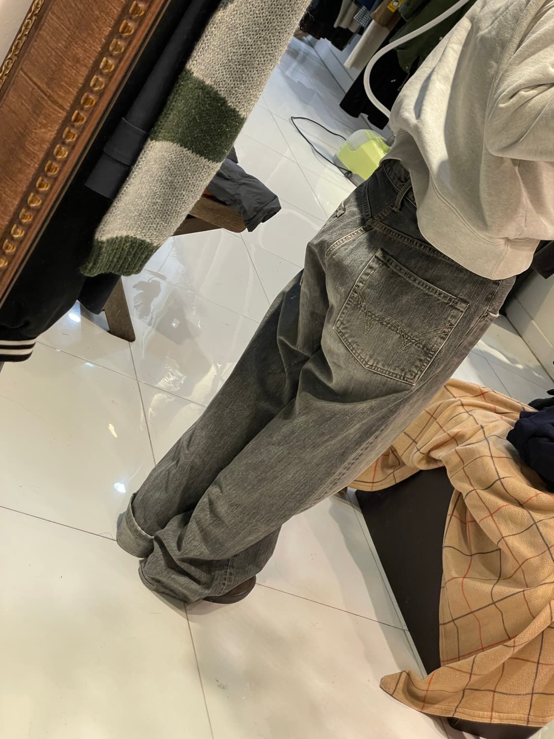 에드윈 505z 셀비지 오렌지탭 34x34 상품이미지2