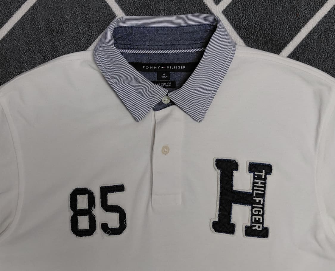​[M] 타미힐피거 빅로고 85 자수 폴로 셔츠 (커스텀 핏) 상품이미지2