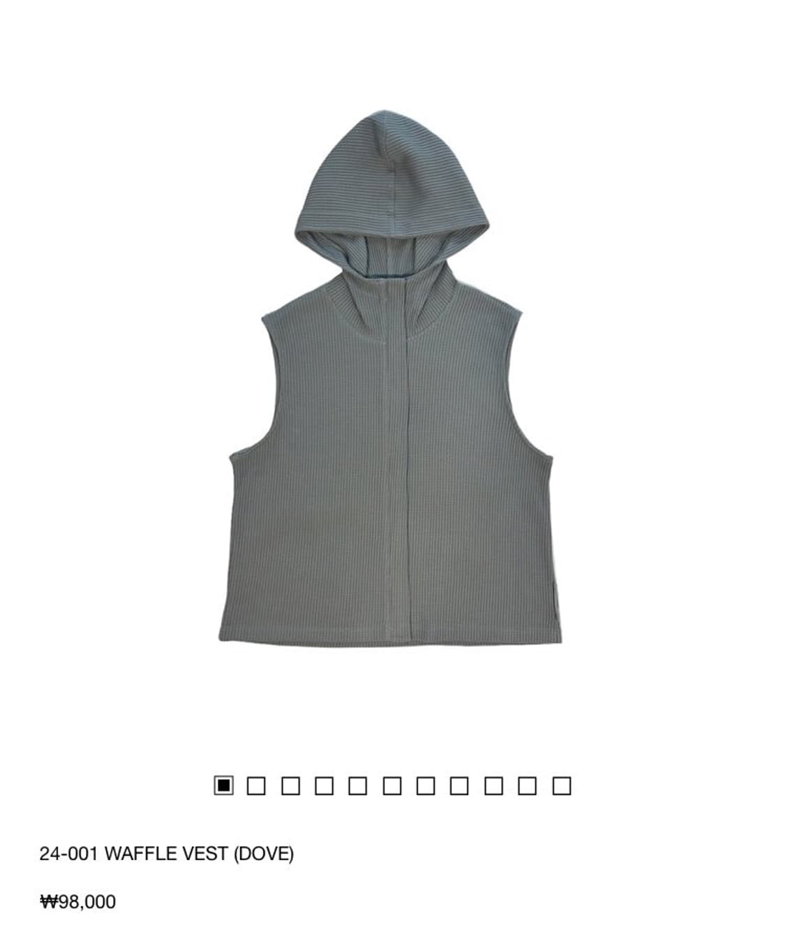 지초이 와플 베스트 jichoi waffle vest 3사이즈 상품이미지4