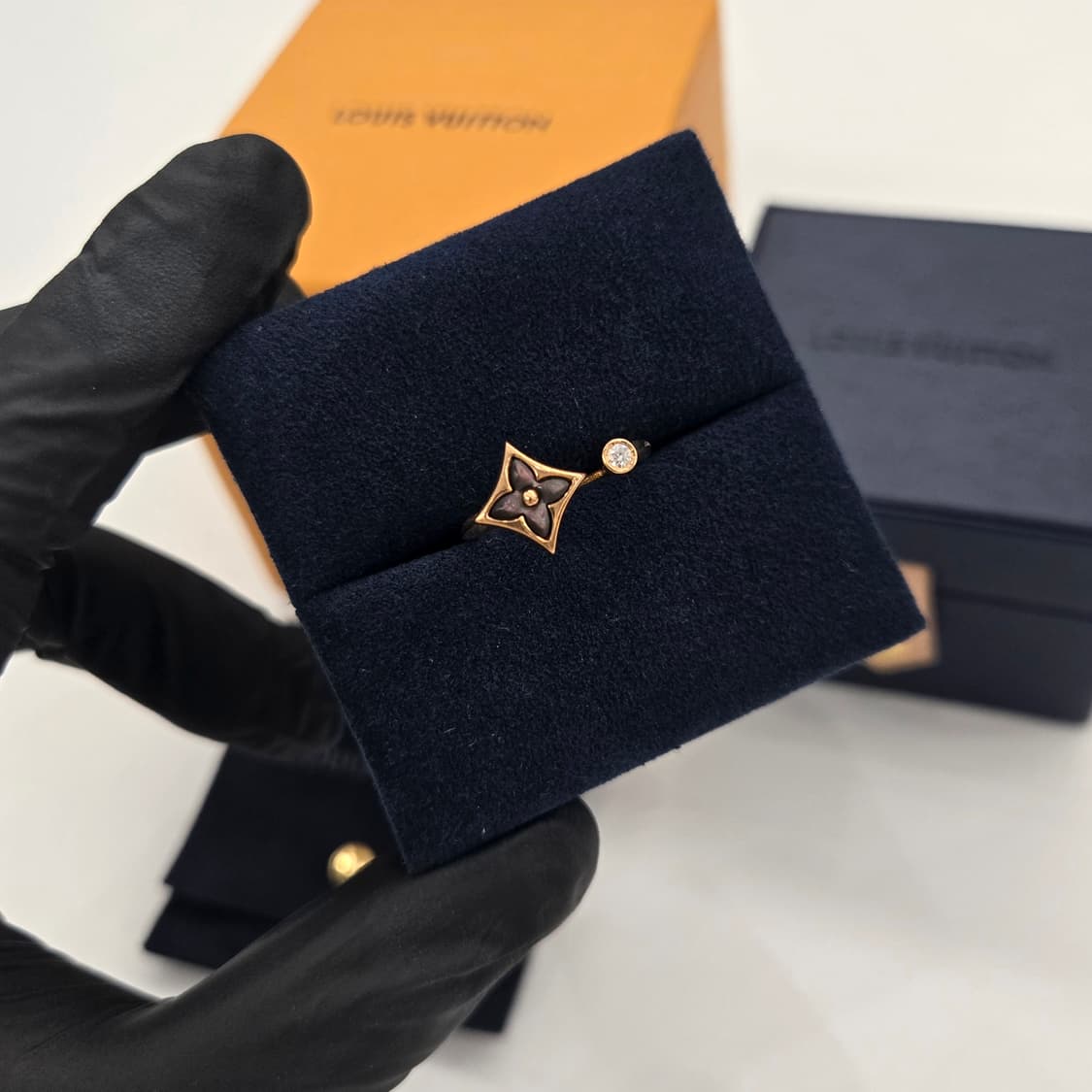 루이비통 18K 다이아몬드  컬러 블라썸 미니 스타 반지 링 54호 상품이미지3