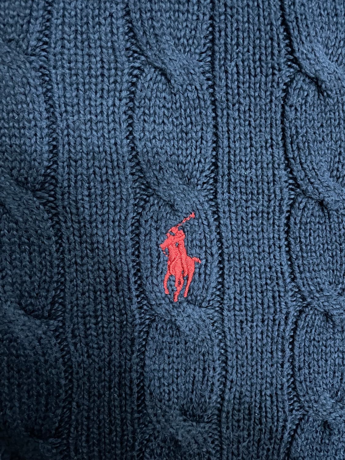 폴로 랄프로렌 네이비 케이블 코튼 니트 스웨터 상품이미지5
