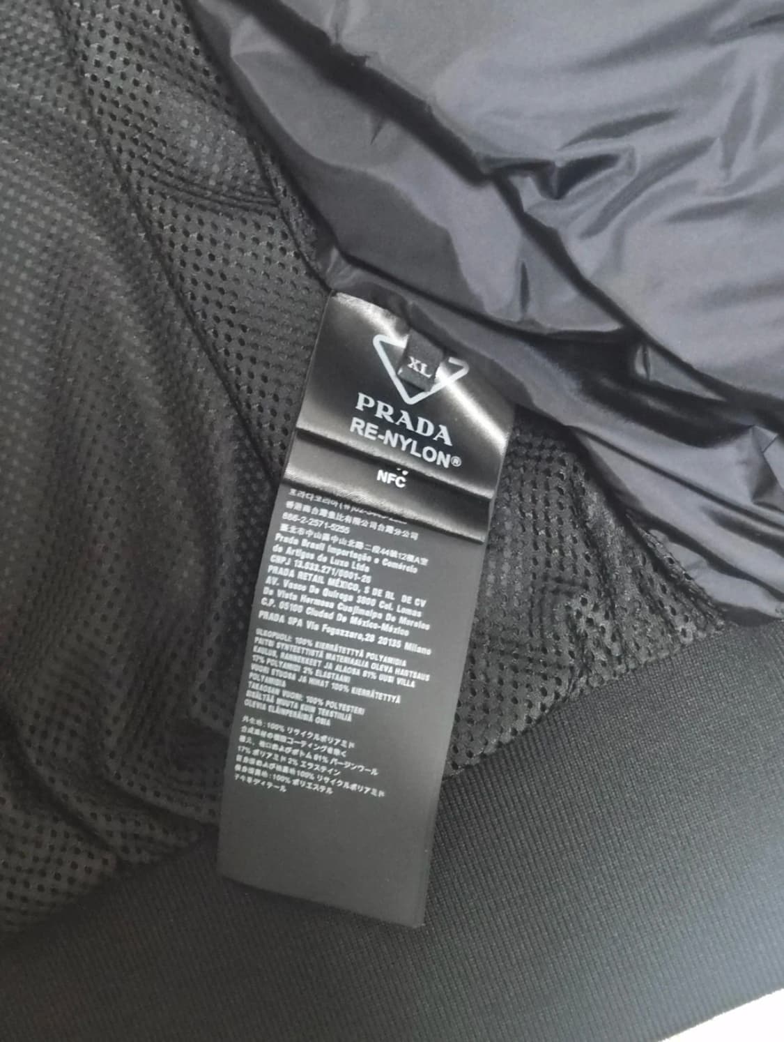 [XL] 프라다 리나일론 봄버 자켓 ma-1 마원 봄버 집업 패딩 후드 상품이미지5