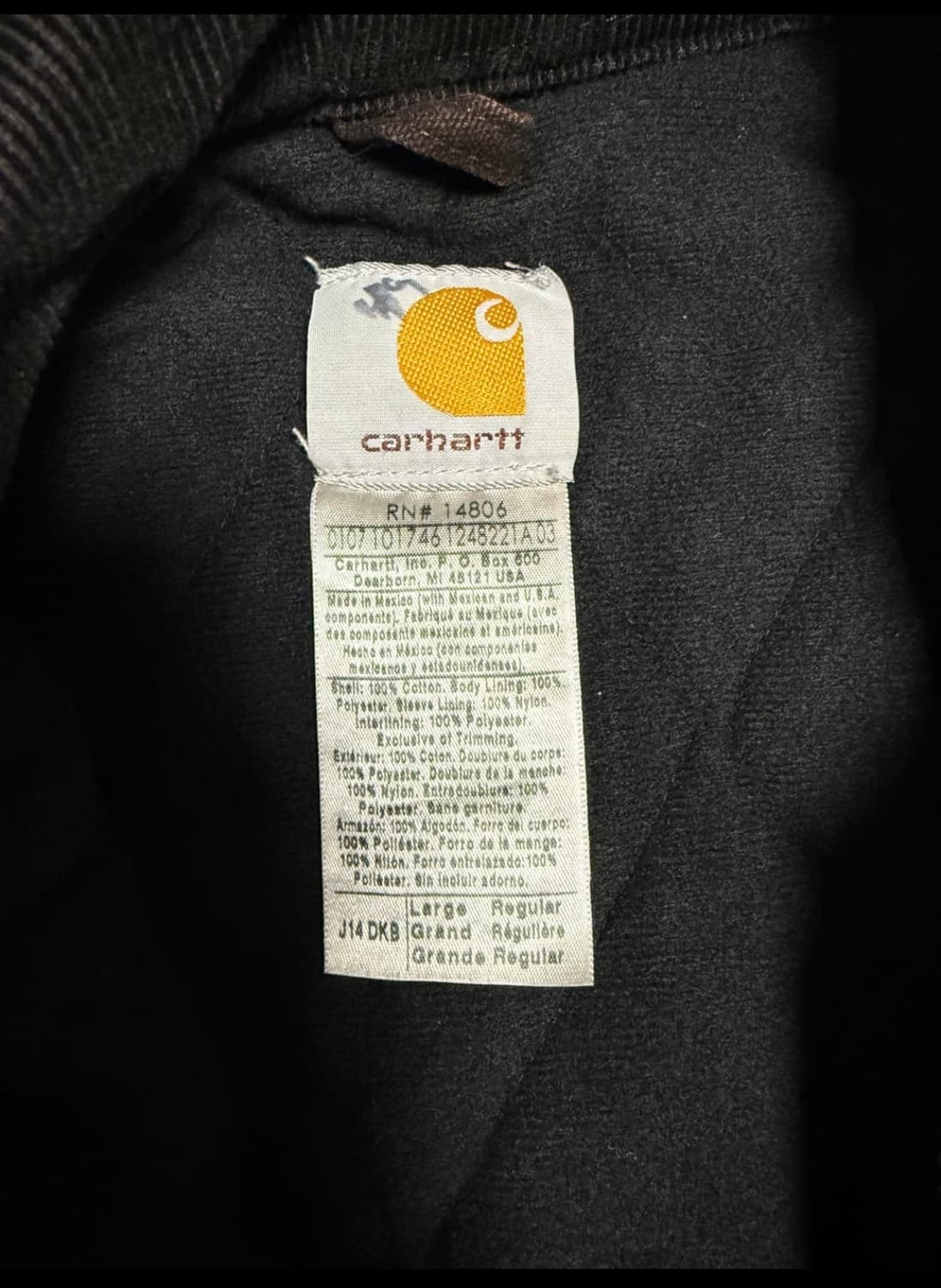칼하트 j14 dkb L 상품이미지3