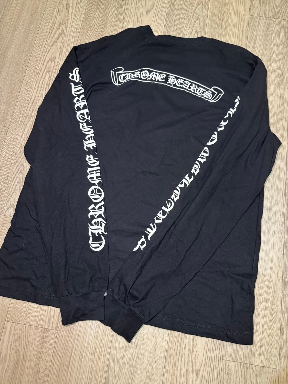 크롬하츠 스크롤라벨 롱슬리브 블랙 XL 상품이미지7