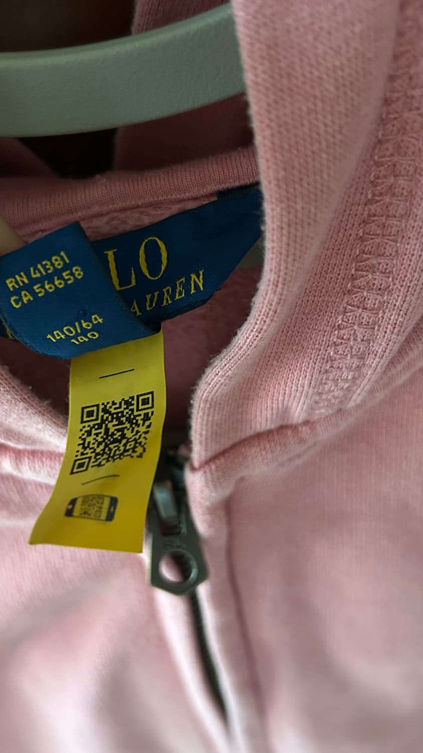 폴로 핑크 후드집업 상품이미지2