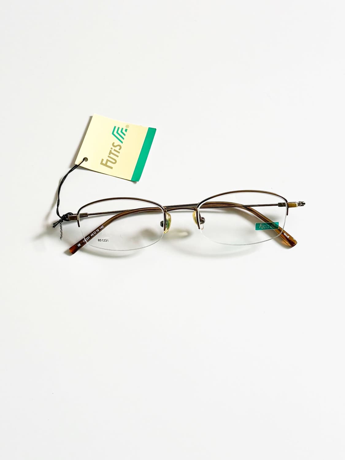 90s FUTIS 무테 스퀘어 프레임 빈티지 안경 상품이미지1
