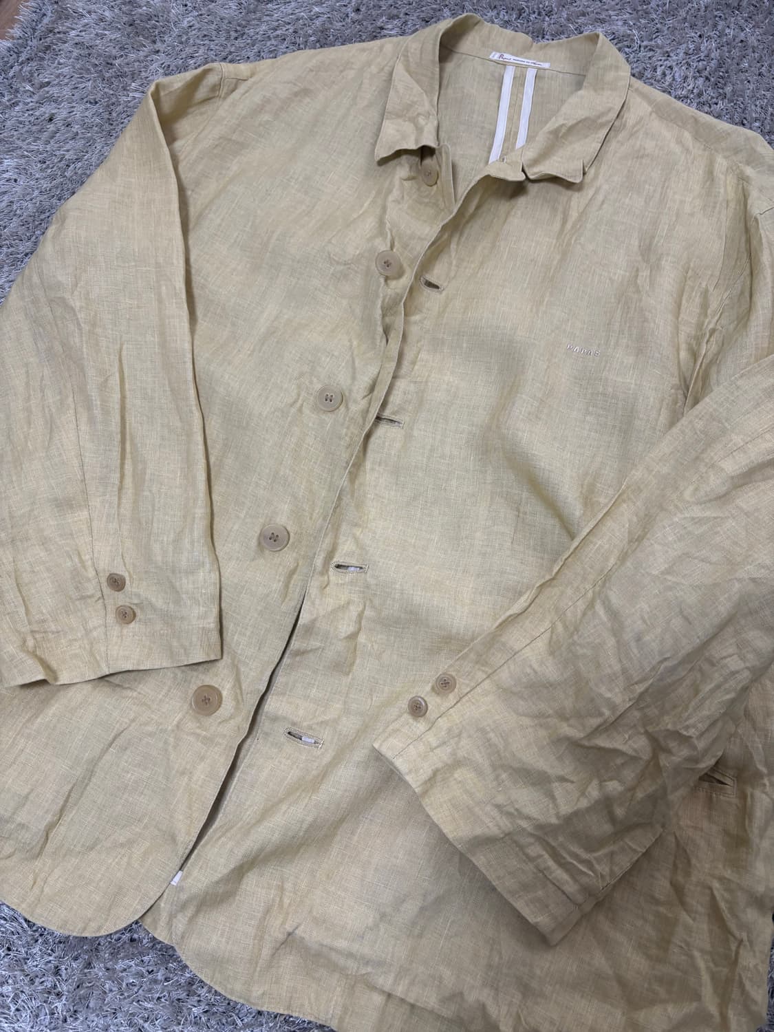 일제 PAPAS 린넨100프로 자켓 사이즈 105-110 상품이미지2