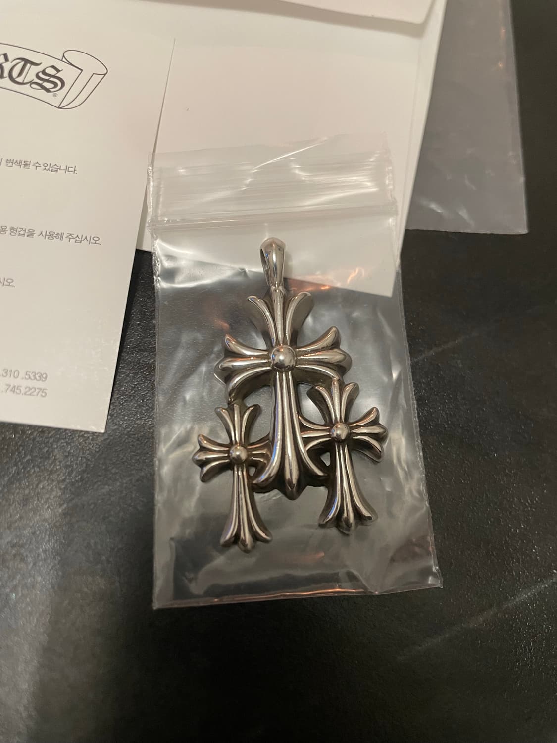 크롬하츠 3ch 크로스 팬던트 상품이미지1