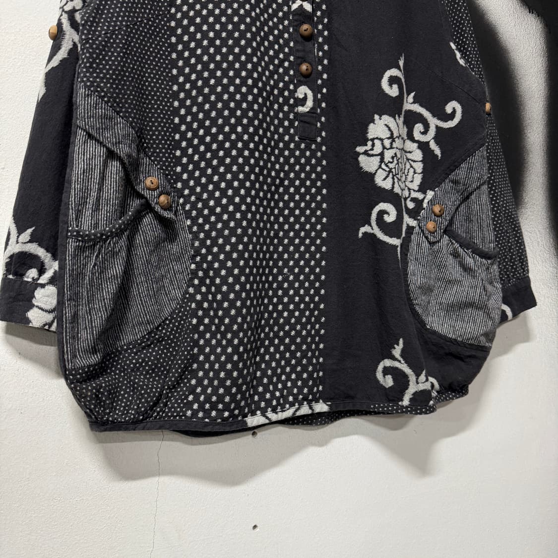 VTG 빈티지 재패니즈 오리엔탈 에스닉 셔츠 블라우스 상품이미지4