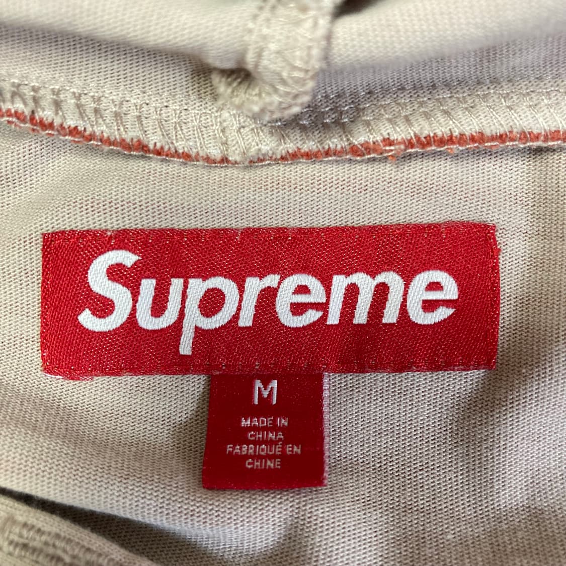 (M) 슈프림 24ss 레이어드 후드 롱슬리브 탄색상 해린 상품이미지5