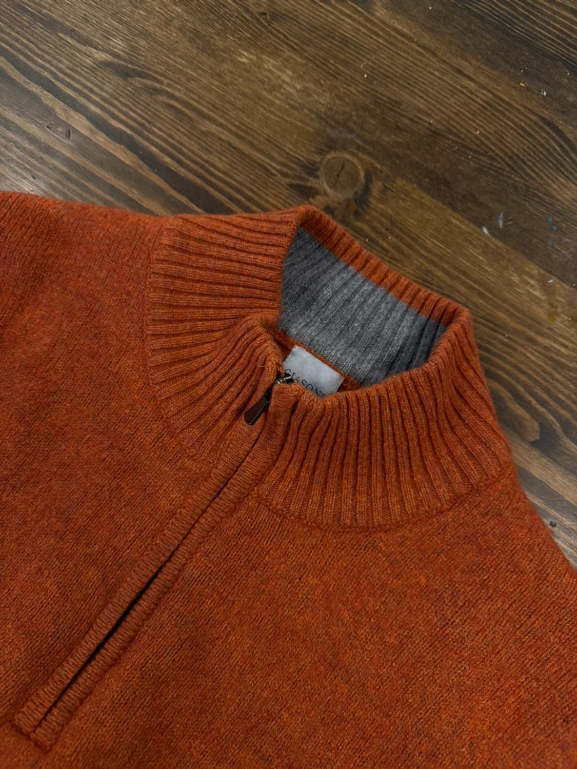 GIASONE 짚업 니트 100 상품이미지7