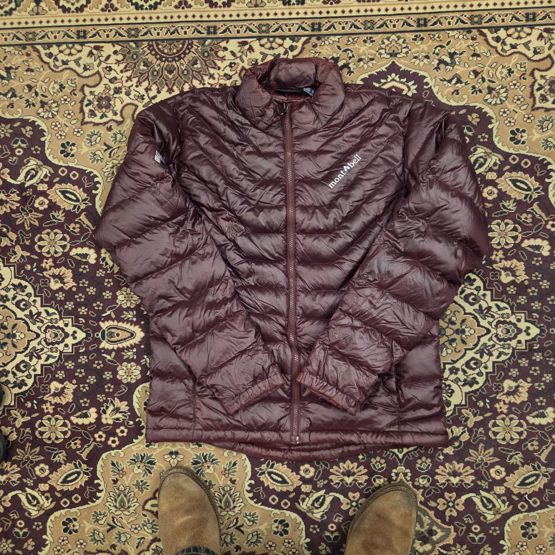 몽벨 경량패딩 버건디 L  상품이미지1