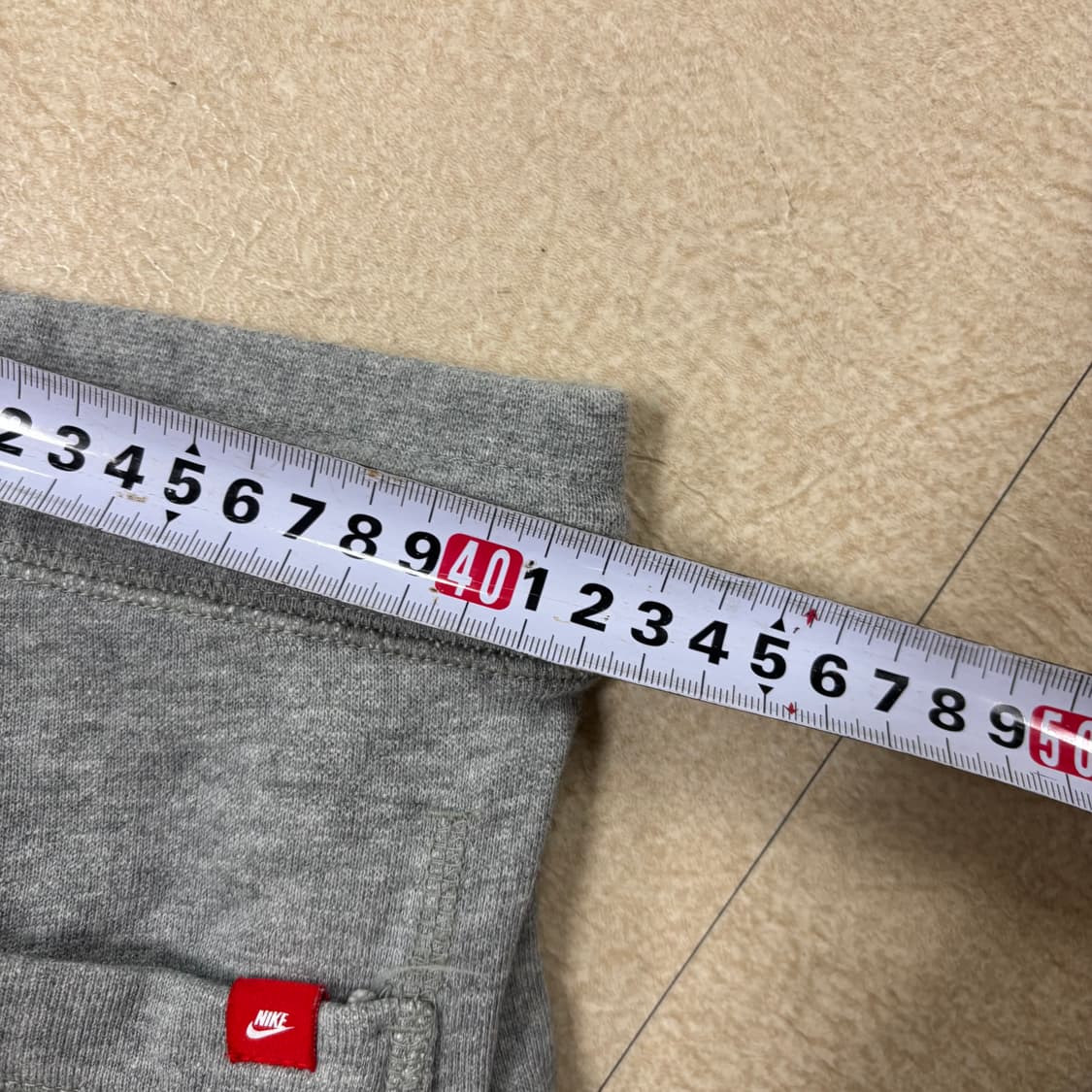 나이키 스몰로고 데미지 그레이 트레이닝 팬츠 상품이미지6