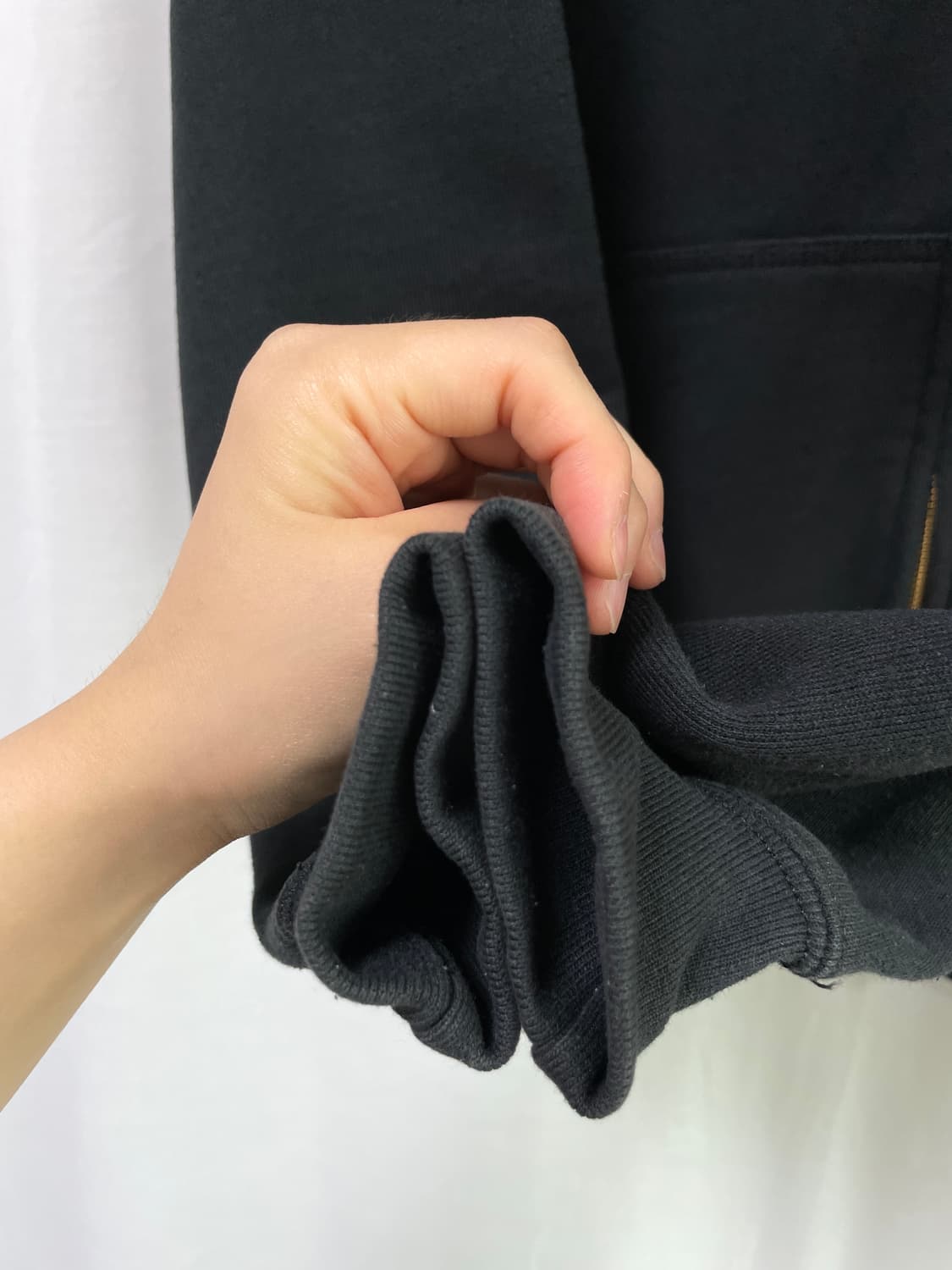 칼하트 오버핏 미드웨이트 기모 후드집업 _ 블랙 상품이미지6