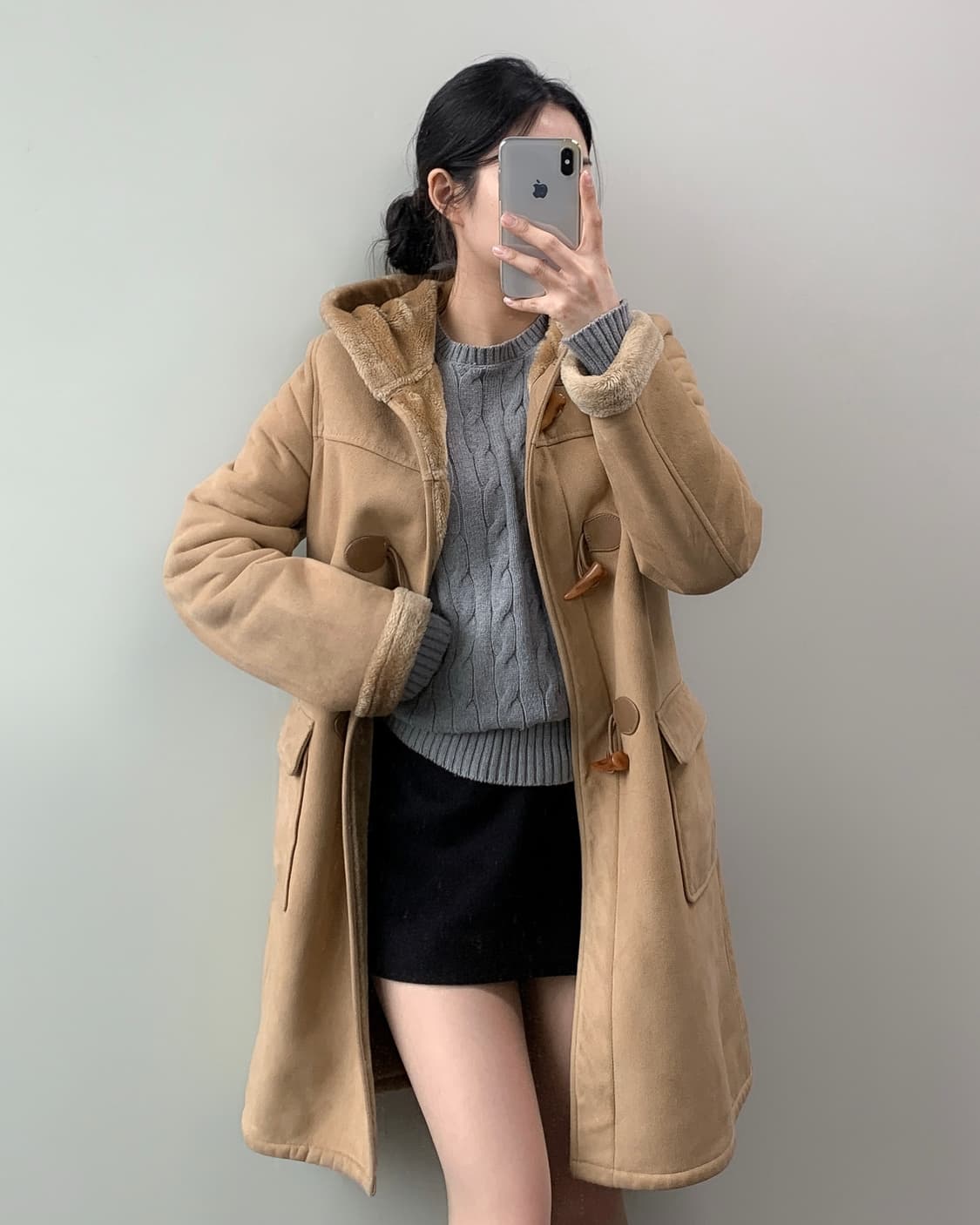 무스탕 더플 코트  상품이미지2