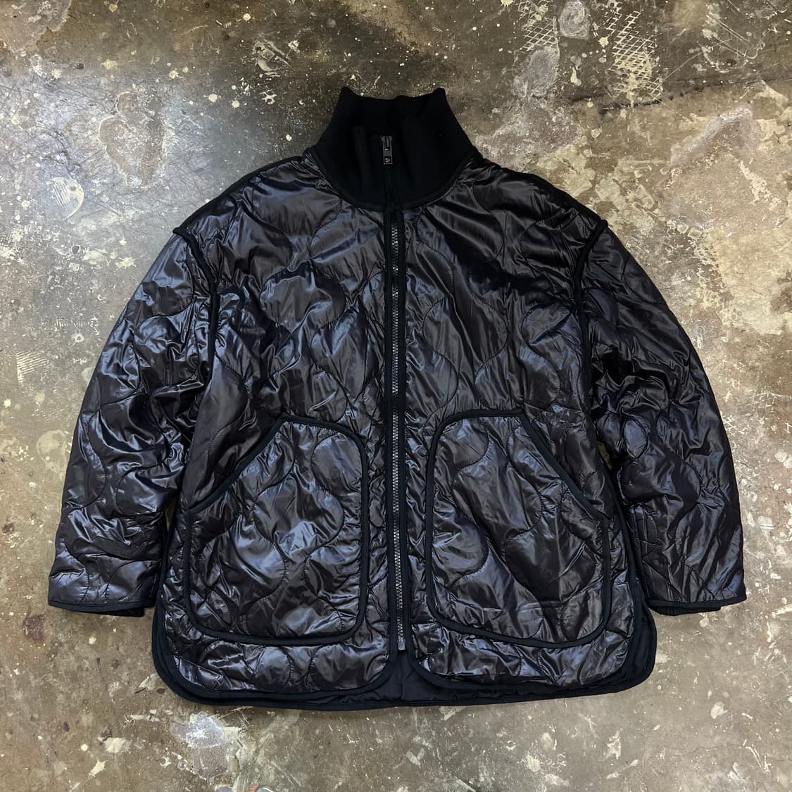 M) ZARA 자라 퀼팅 패딩 자켓 점퍼 상품이미지2