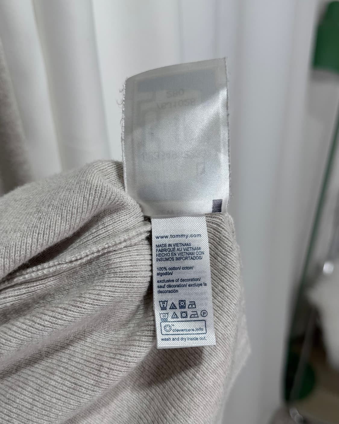 타미힐피거 아이보리 카라 니트 상품이미지5