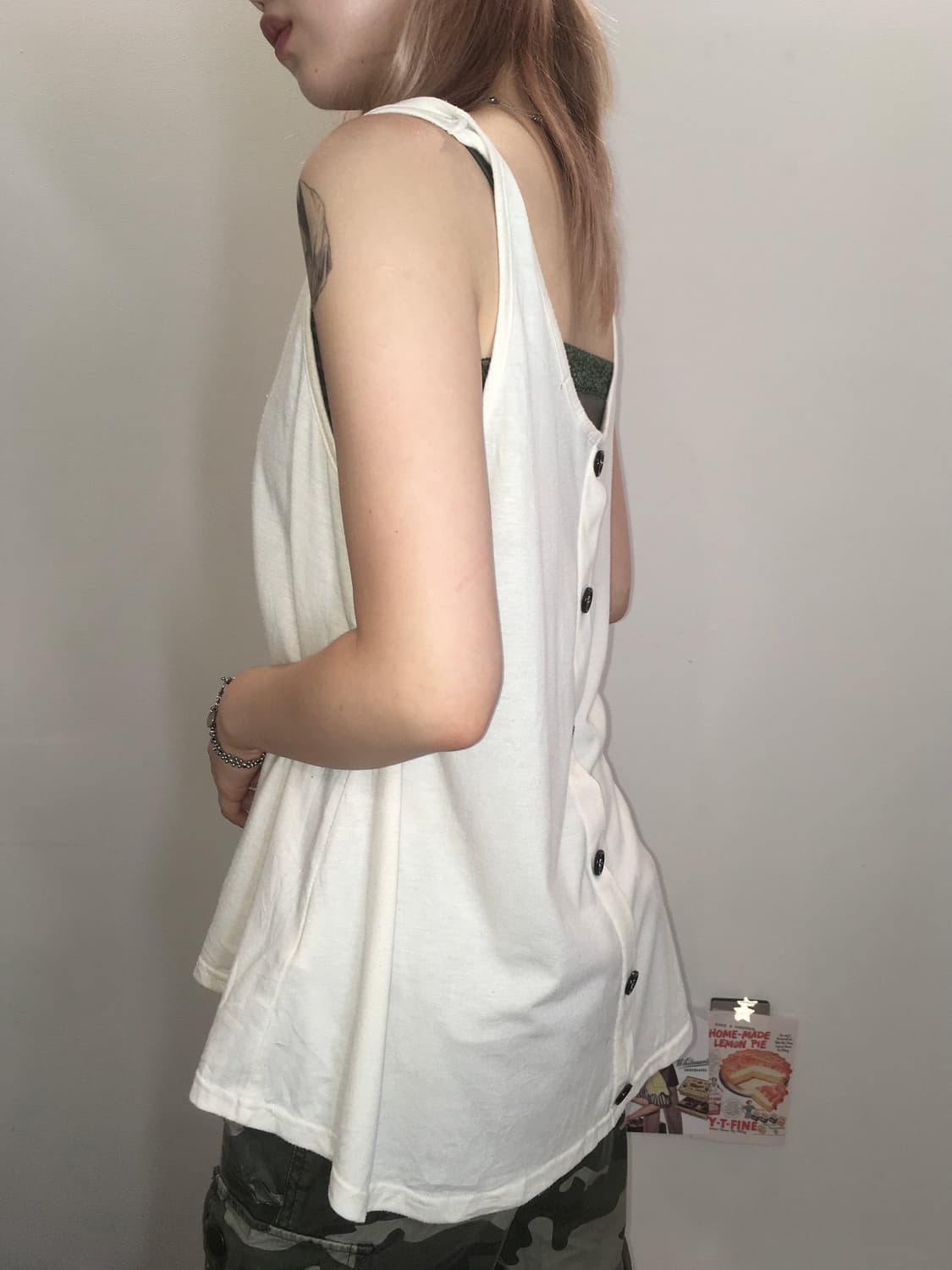 jpn vintage y2k cross stud sleeveless 상품이미지3