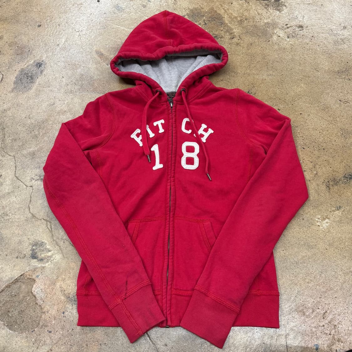 아베크롬비 레드 후드집업 상품이미지2