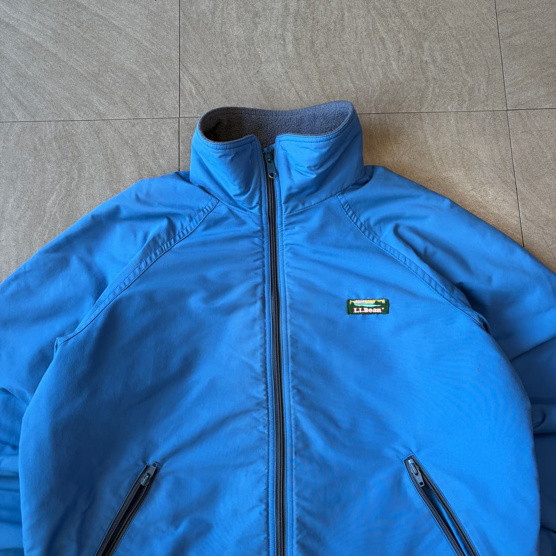 90s L.L.bean 90년대 미국 생산 엘엘빈 블루 컬러 웜업 자켓  상품이미지2
