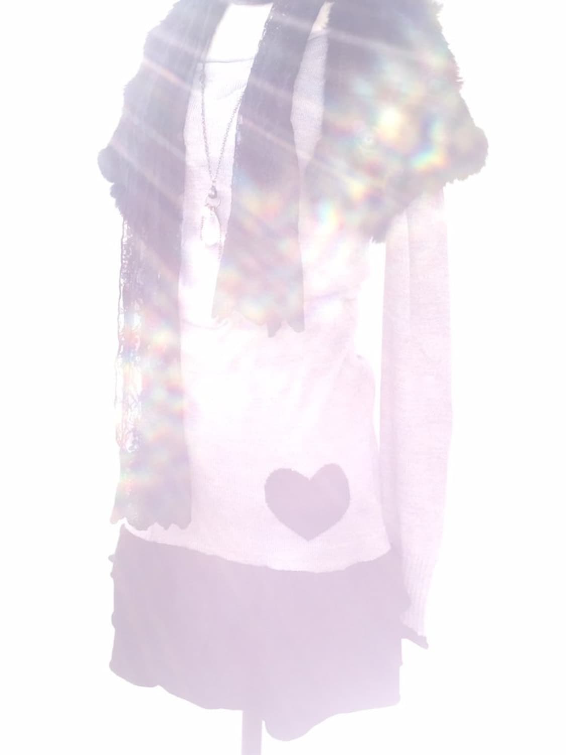 안나수이 돌리걸 하트프릴 오네갸루 무채색 니트 볼레로세트 상품이미지7