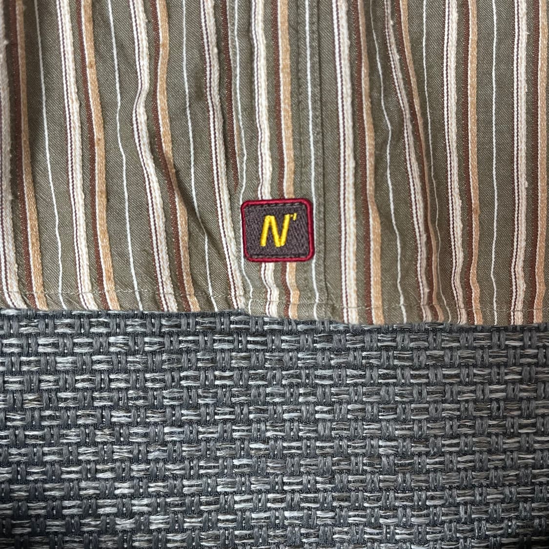 NGENE 브라운 스트라이프 셔츠 105 상품이미지4