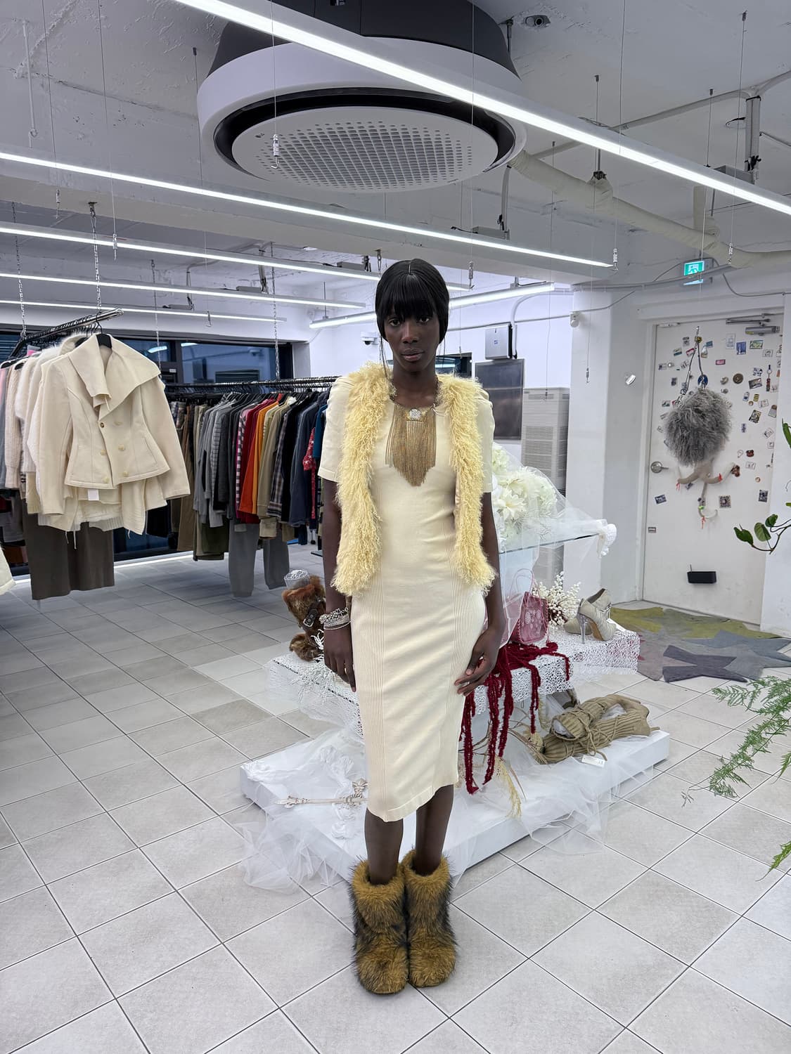 real fur vest 상품이미지1