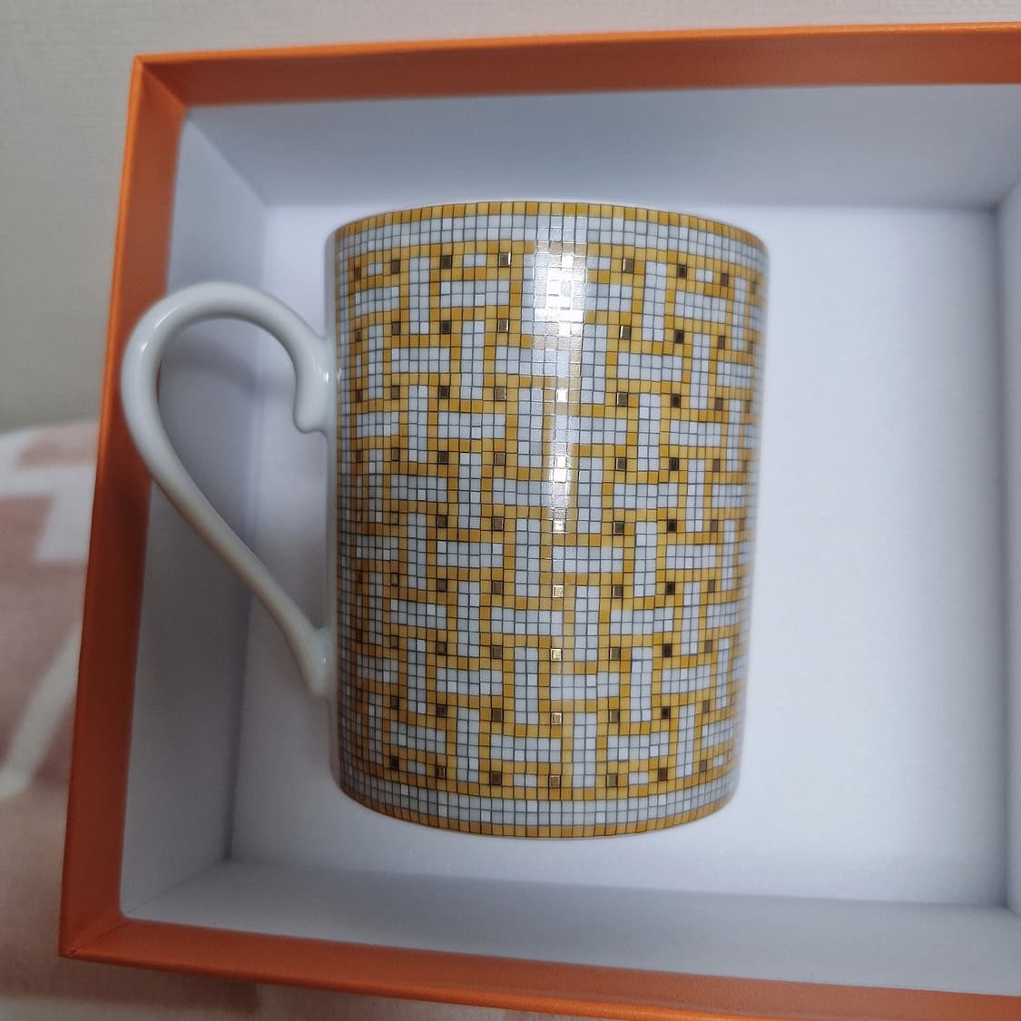 에르메스 Hermes 모자이크 24 골드 머그 컵 새상품 커피컵 머그컵 상품이미지3