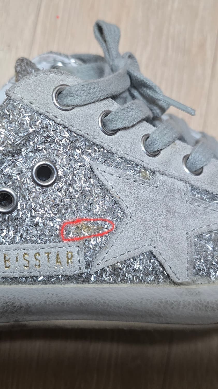 골든구스 슈퍼스타 실버글리터 아이스스타 블루탭 35 상품이미지7