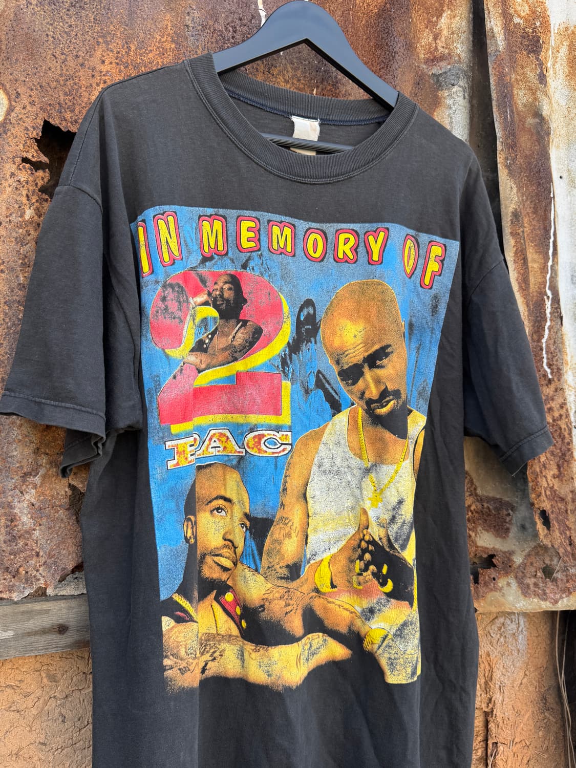 빈티지 Tupac bootleg raptees 티셔츠 상품이미지3