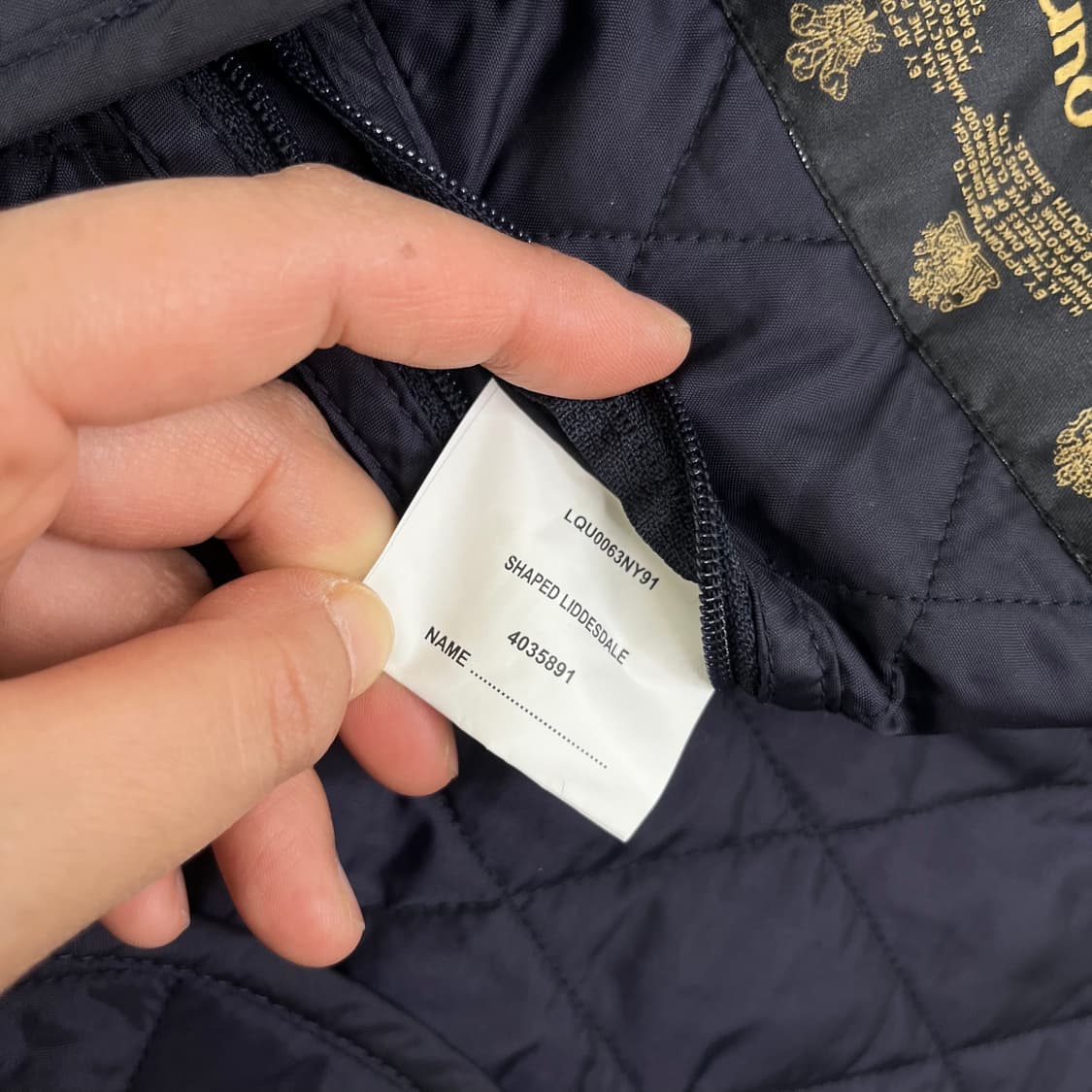 W 95 바버 인터네셔널 퀄팅 자켓 상품이미지7