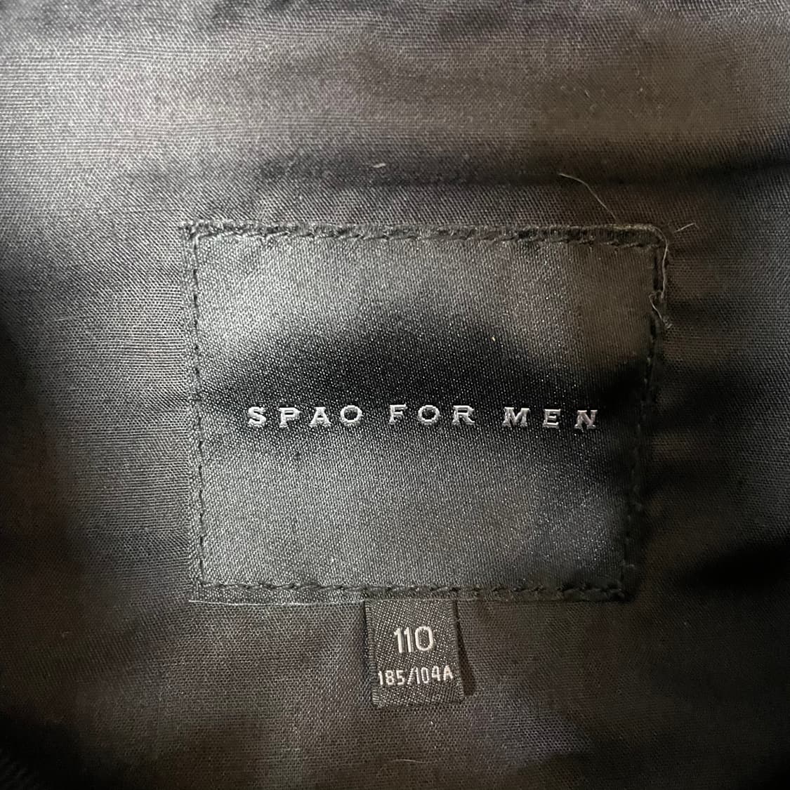 스파오 블랙 블루종 투포켓 자켓 110 상품이미지4