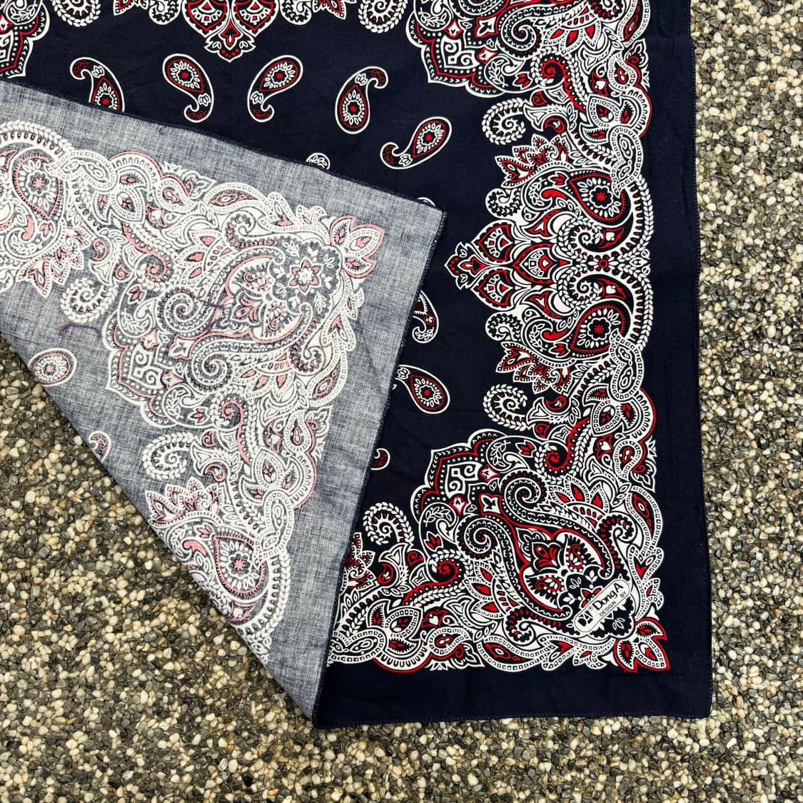 빈티지 페이즐리 반다나 네이비  상품이미지2